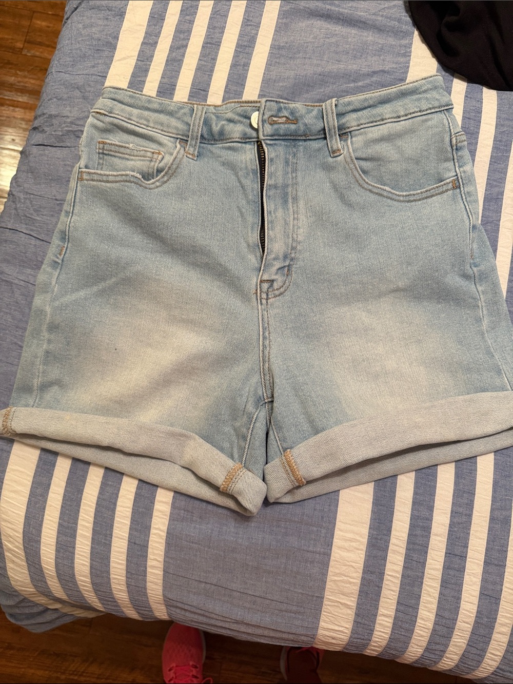 VERVET High Rise Denim Shorts